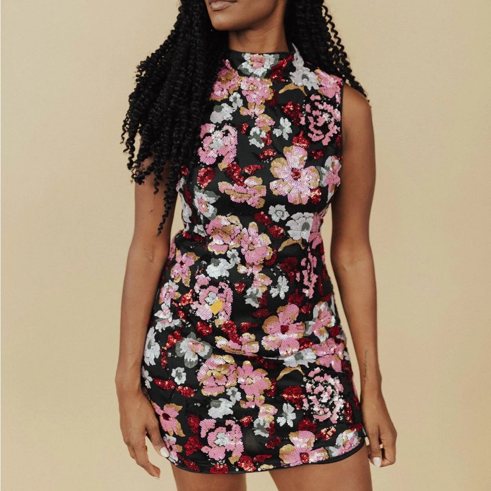 NWT Starburst Sequin Mini Dress